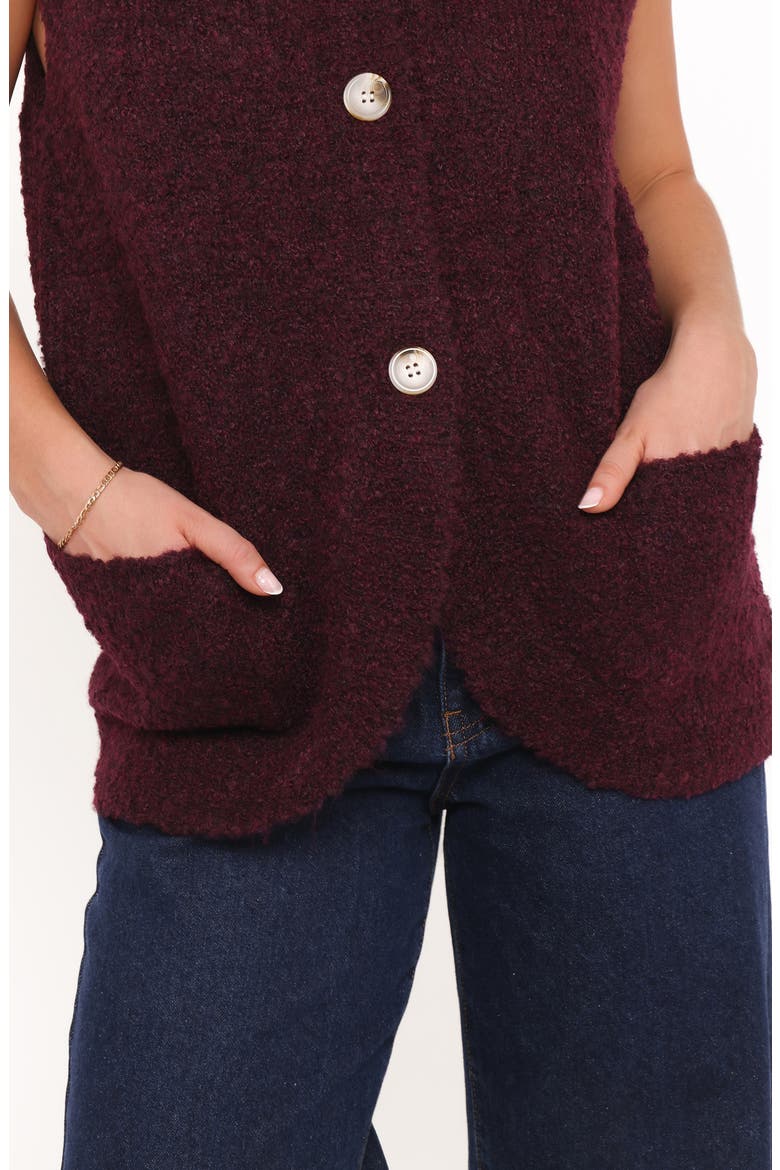 Avery Sweater Vest, Alternate, color, WINE