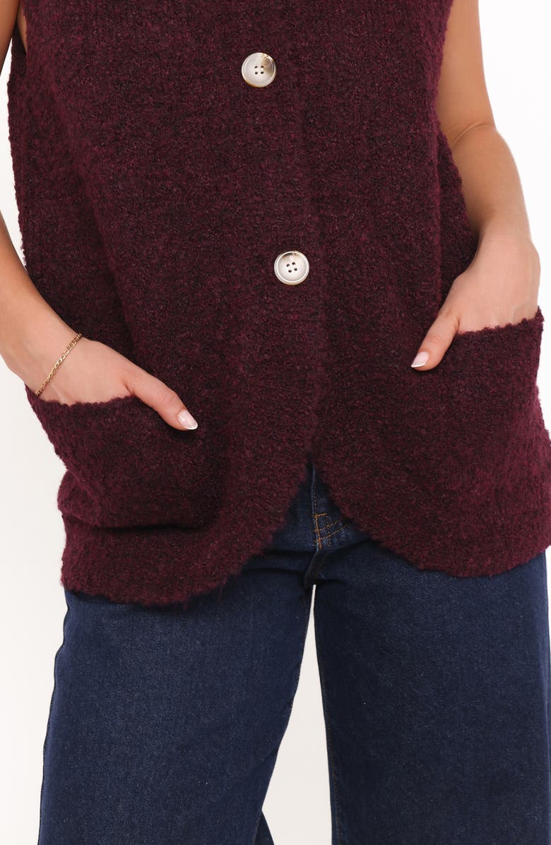 Petal & Pup Avery Sweater Vest, Alternate, color, Wine