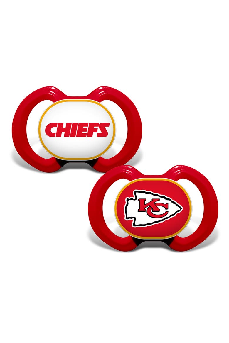 Kansas City Chiefs Pacifier 2-Pack, Main, color, Multicolor