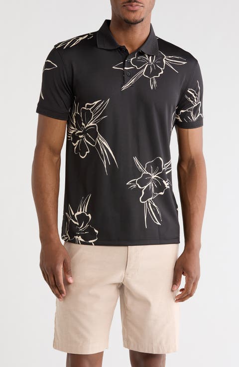 Floral Knit Polo
