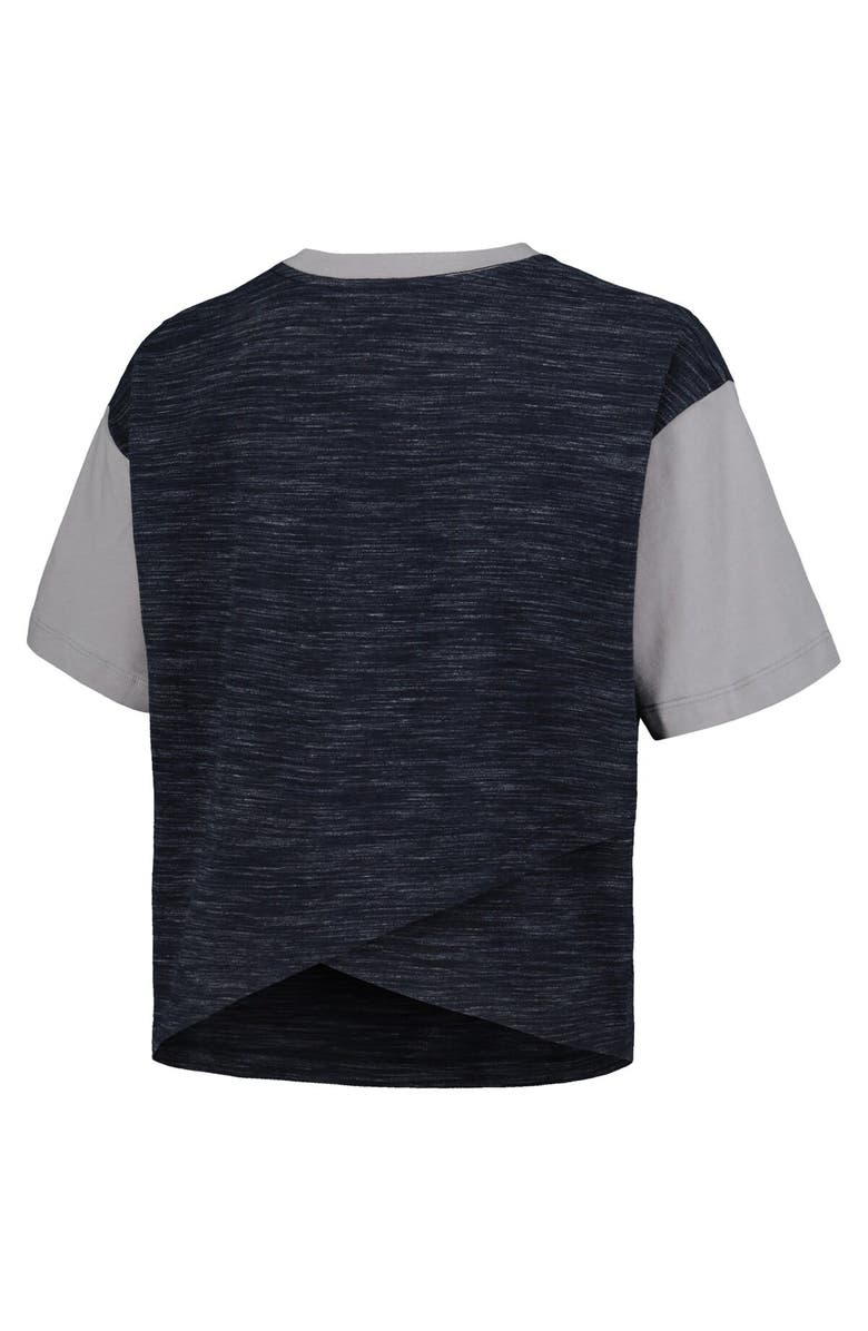 5TH AND OCEAN BY NEW ERA Women's 5th & Ocean by New Era Navy St. Louis City SC Athletic Cross Back Cropped T-Shirt, Alternate, color, Navy