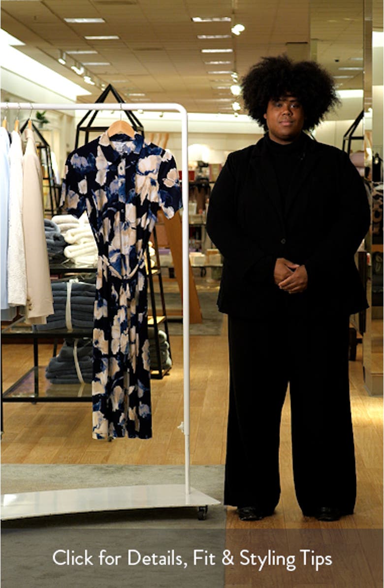 Carmela Beleza Blossom Tie Belt UPF 30+ Shirtdress, sales video thumbnail