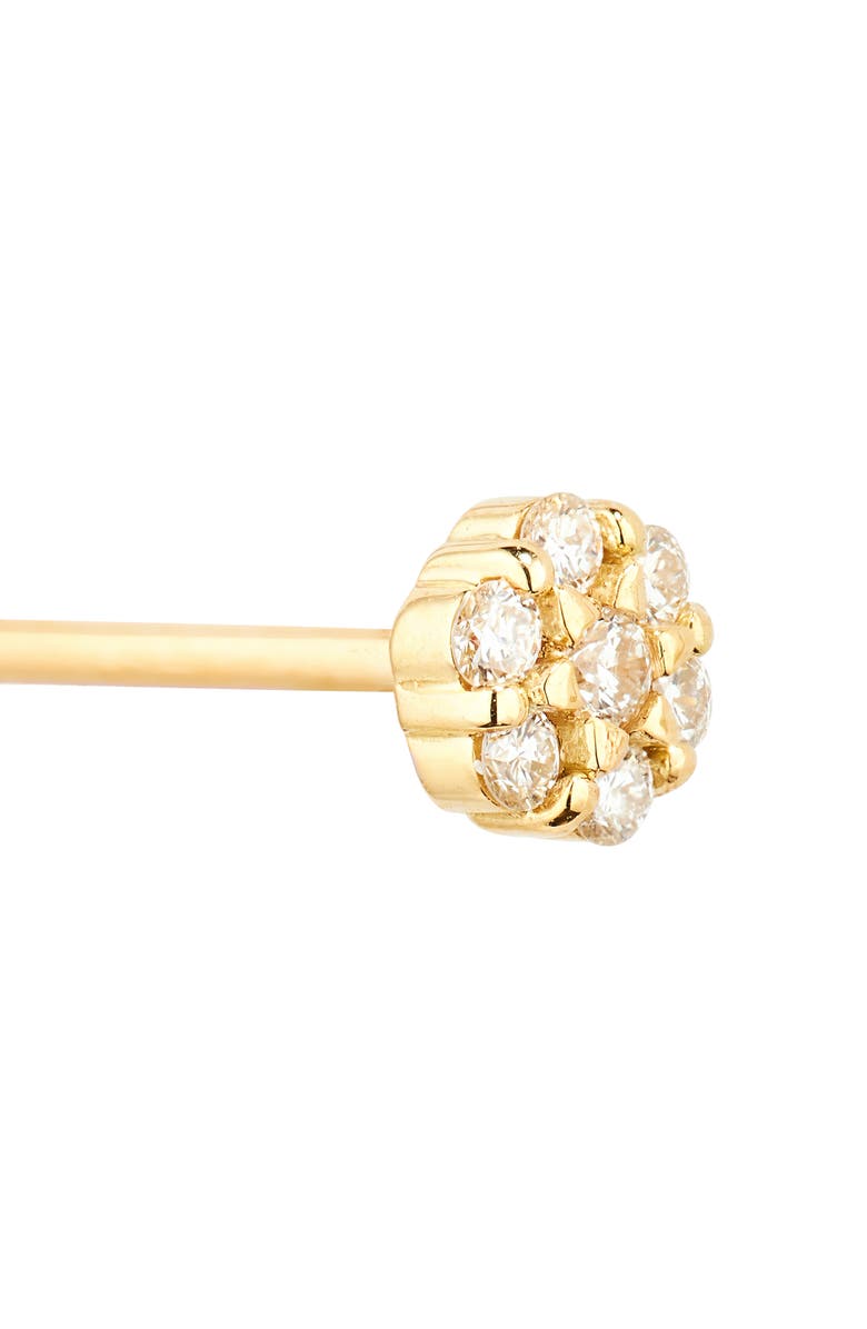 Bony Levy Icon Diamond Flower Stud Earrings, Alternate, color, 18K Yellow Gold