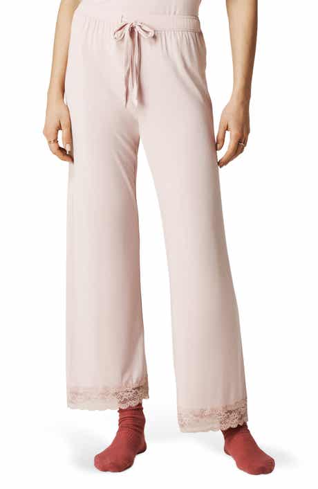 Posh Peanut Lace Trim Pajama Pants