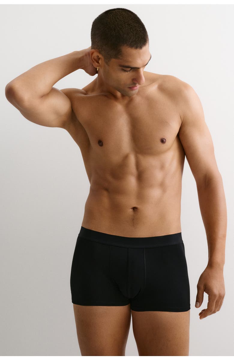 H&M 5-pack Short Trunks With Lycra<sup>®</sup>, Alternate, color, Dark Gray Melange/Black