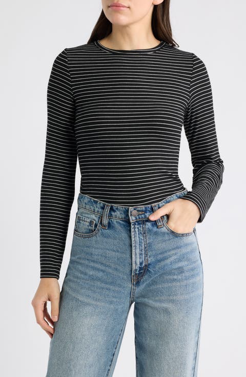 Stripe Rib Top