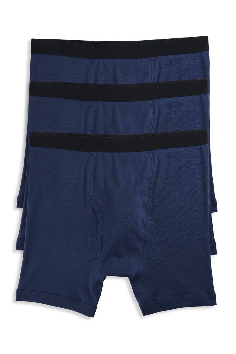 3-pk Boxer Briefs, Main, color, NAVY