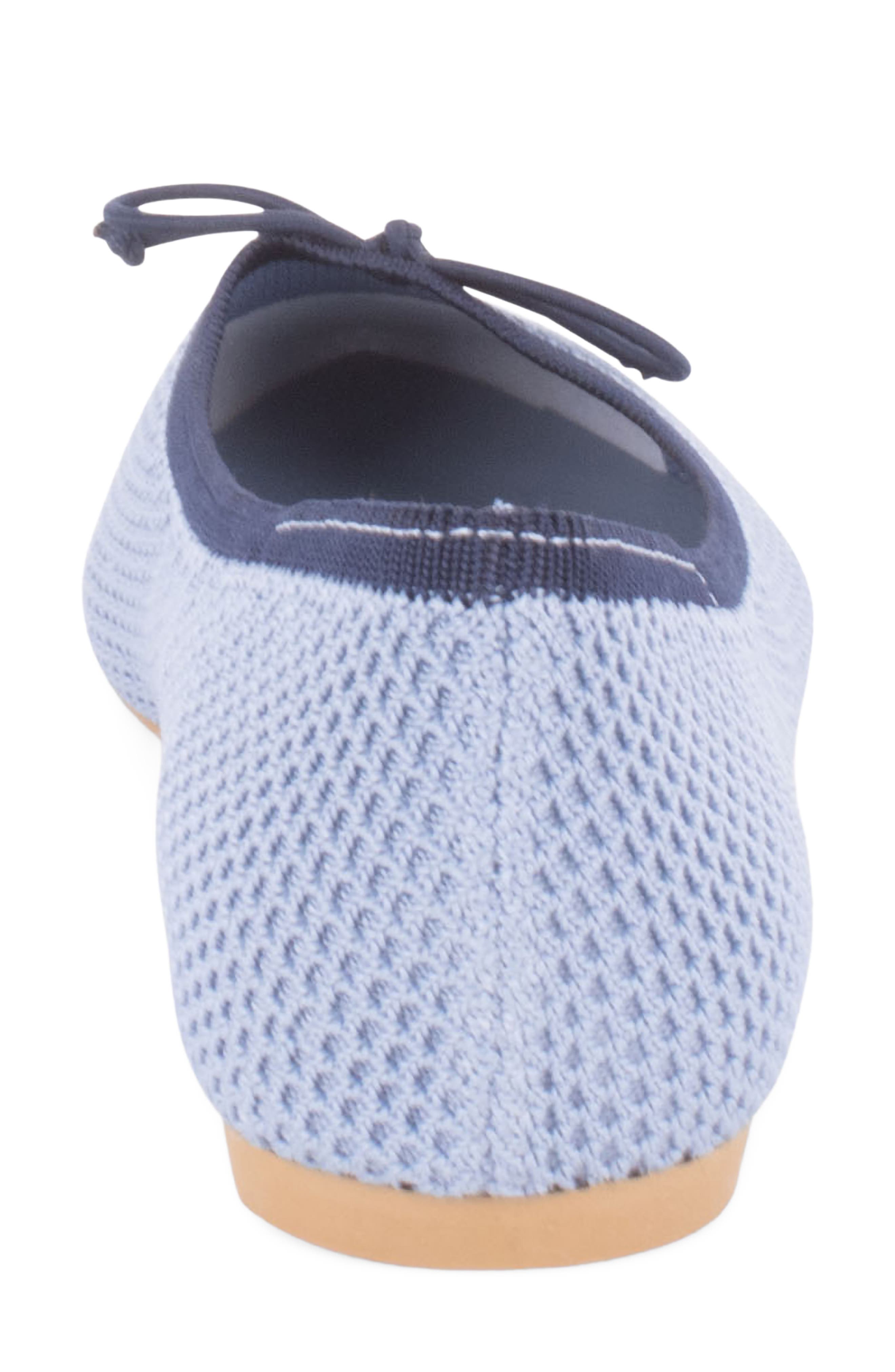 Tahari Bogota Pointed Toe Flat, Alternate, color, Blue/ Navy