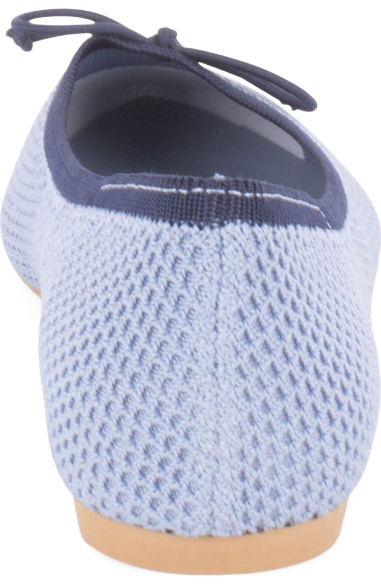 Tahari Bogota Pointed Toe Flat, Alternate, color, Blue/ Navy