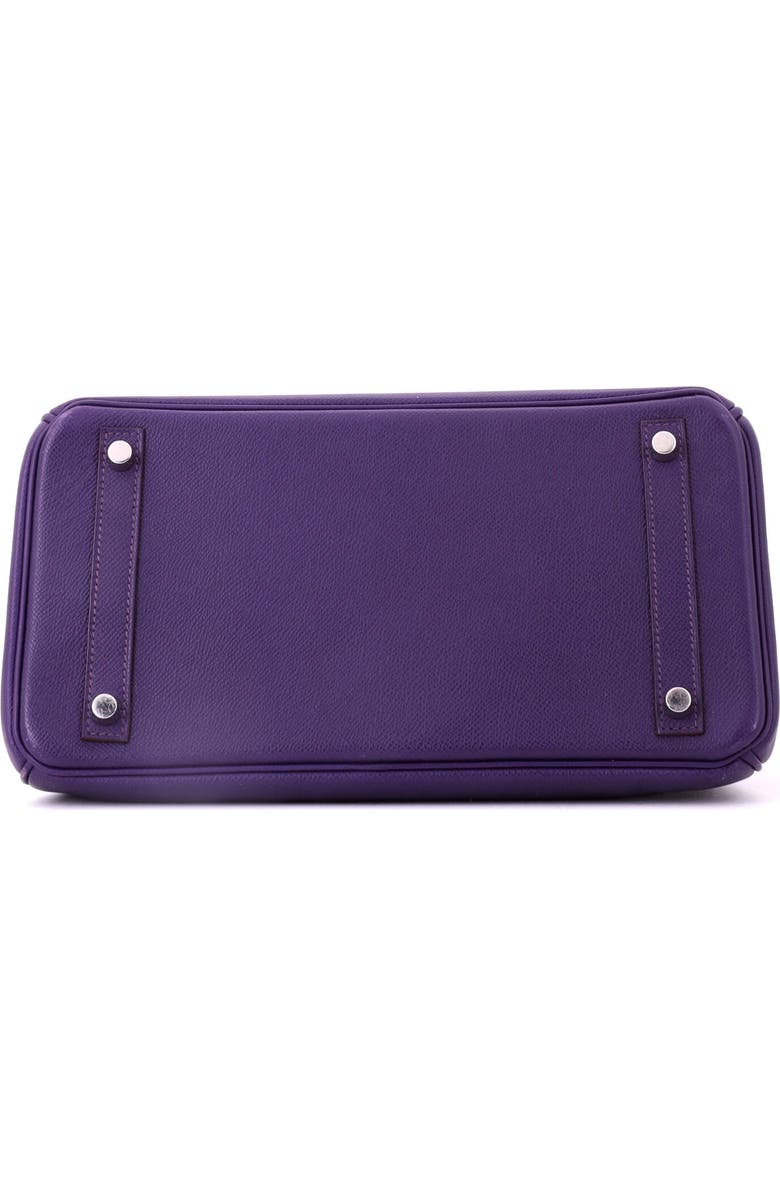 Pre-Owned Hermes Birkin Handbag Purple Epsom with Palladium Hardware 30, Alternate, color, Iris