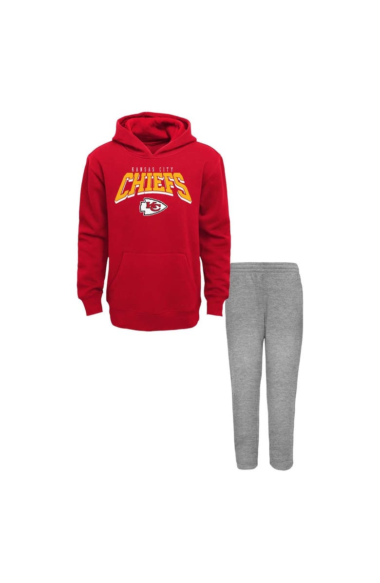 Outerstuff Toddler Kansas City Chiefs Dynamic Duo Fleece Pullover Hoodie & Sweatpants Set, Alternate, color,