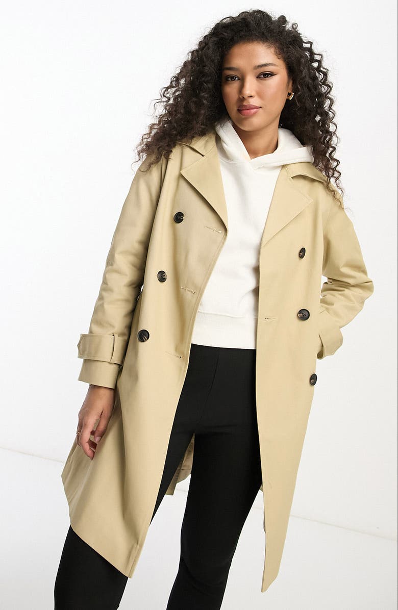 ASOS DESIGN Trench Coat, Alternate, color,