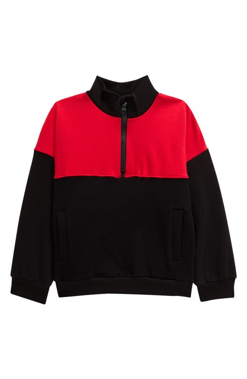 TINY TRIBE TINY TRIBE KIDS' SEGMENT HALF ZIP SWEATSHIRT