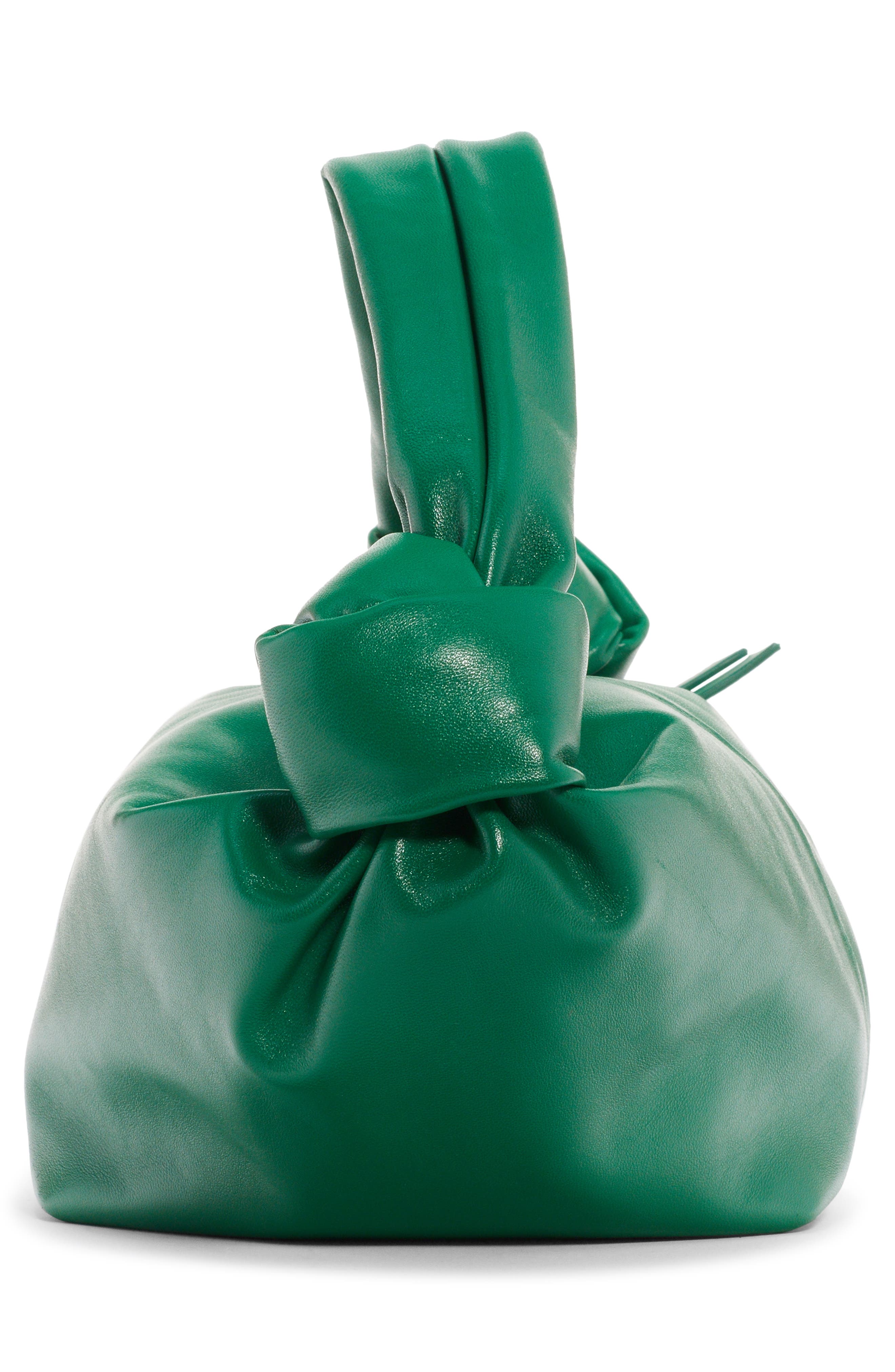 Mini Leather Hobo, Alternate, color, RACING GREEN/ GOLD