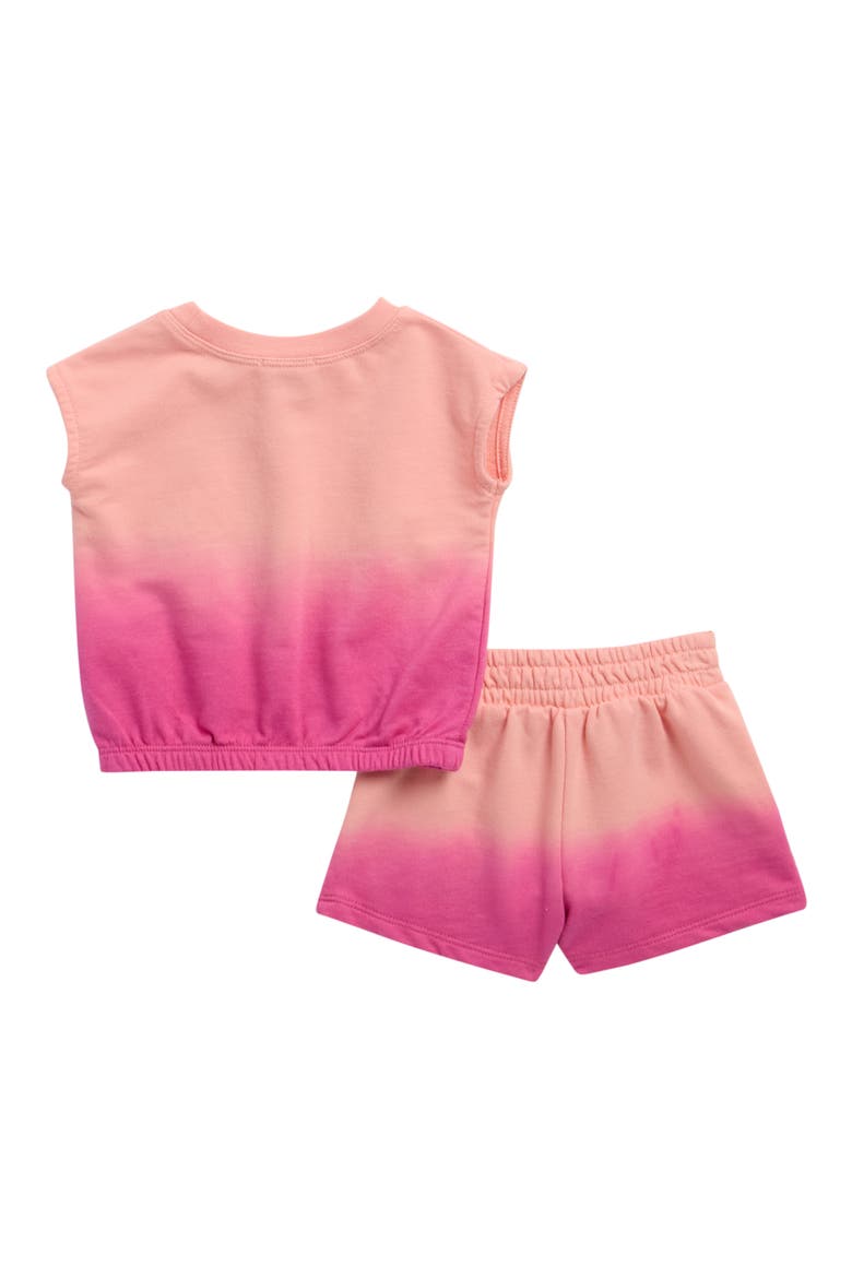 Cotton Candy Dip Dye Shirt & Shorts Set, Alternate, color, COTTON CANDY DIP DYE