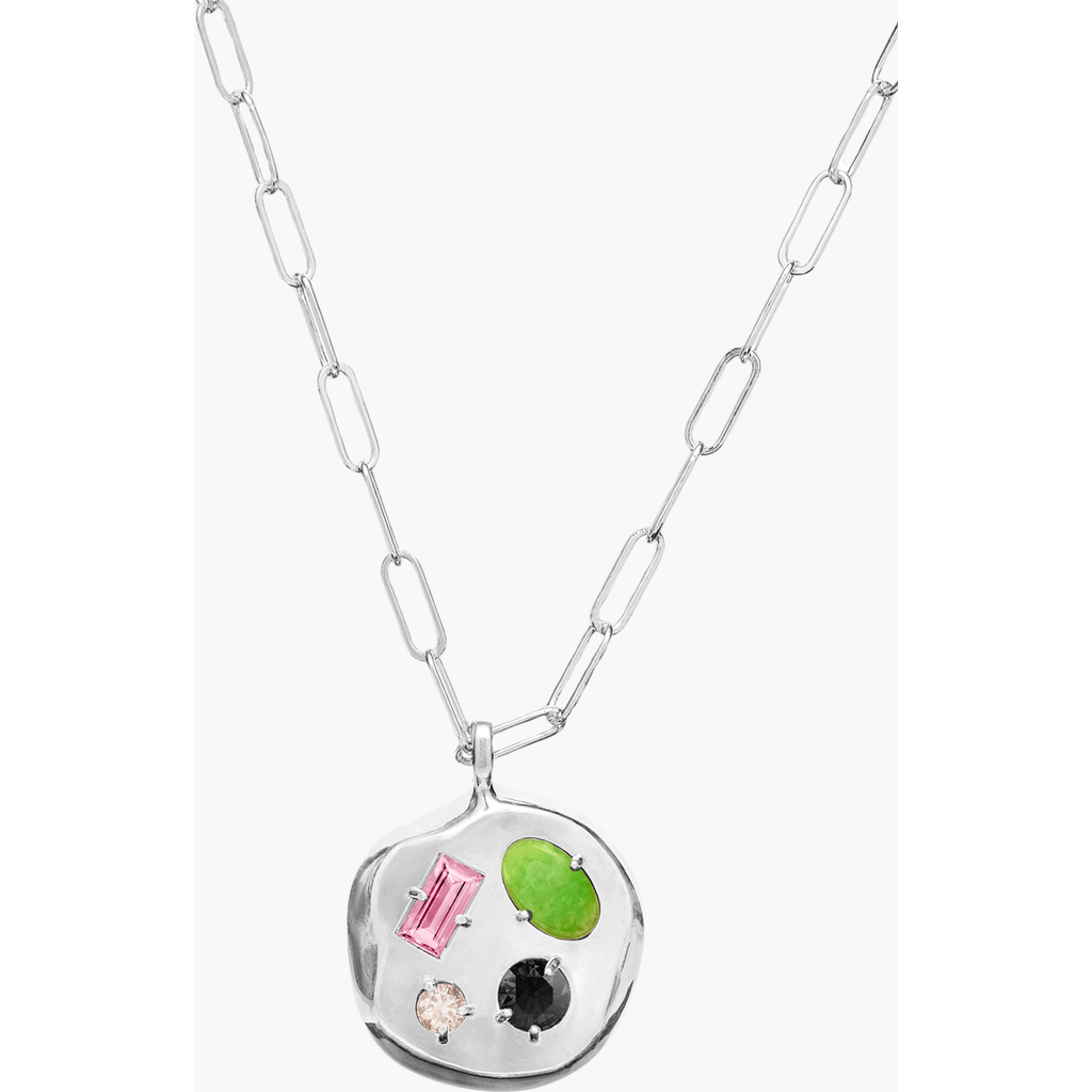 Birthdate Co. The October Birthdate Silver Pendant In October 1st - Silver