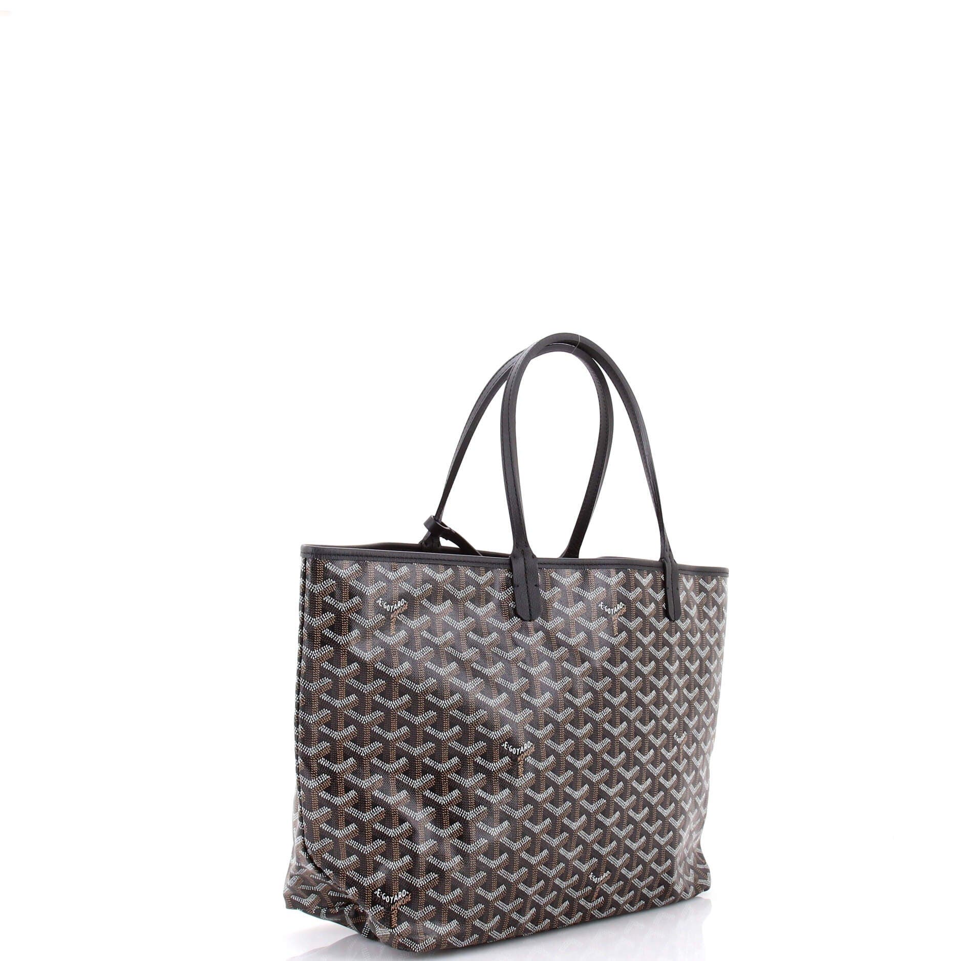Pre-Owned Goyard Saint Louis Tote Coated Canvas PM, Alternate, color, Black