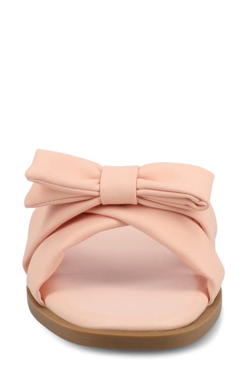 JOURNEE COLLECTION JOURNEE COLLECTION PRYLIN BOW SLIDE SANDAL 