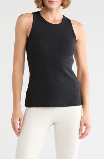 Marika Mellie Ribbed Tank In Black