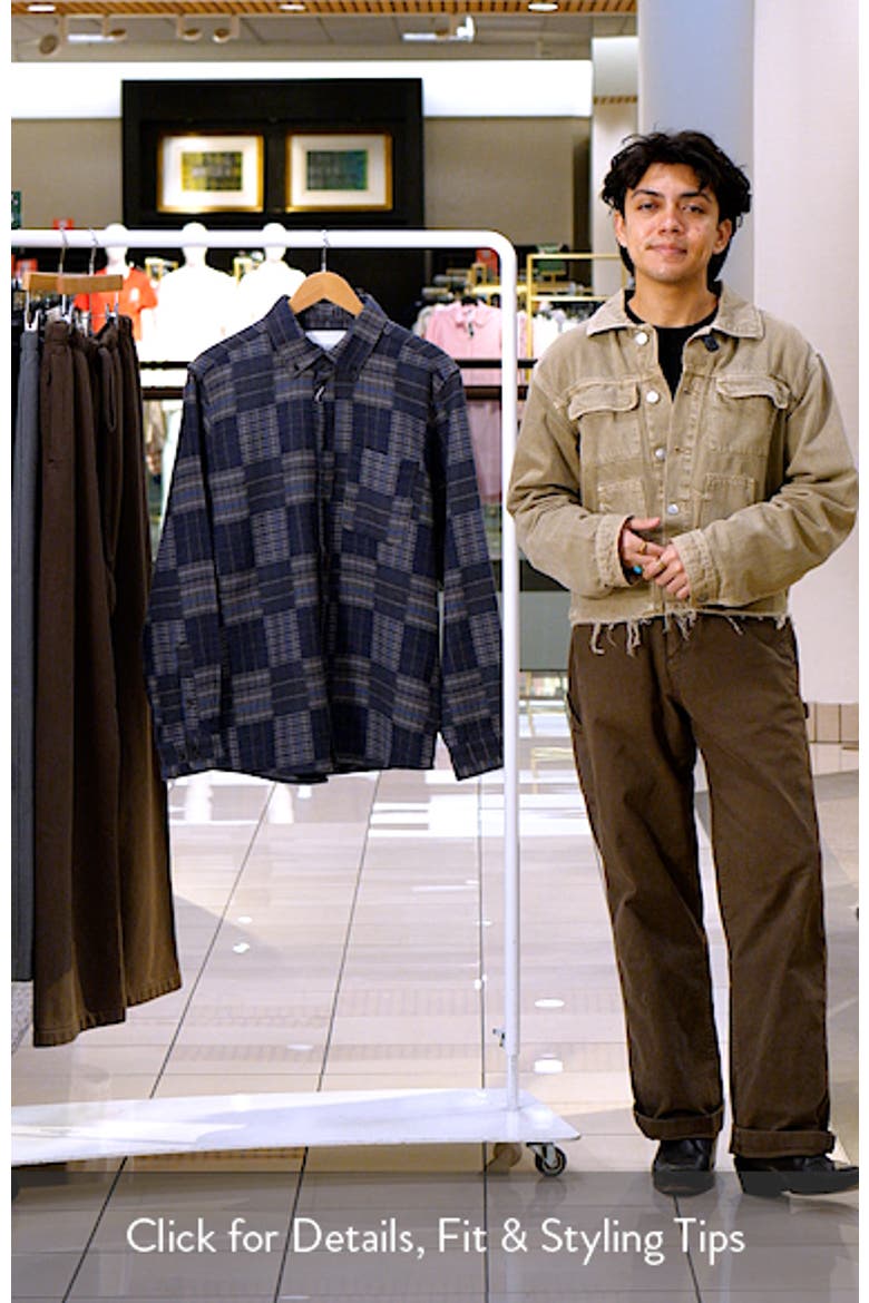 Kent Patchwork Check Button-Down Shirt video