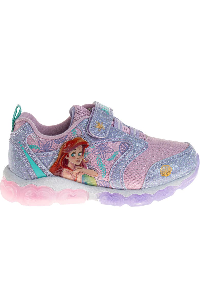 JOSMO Kids' Disney Little Mermaid Sneaker, Alternate, color, Pink/ Purple