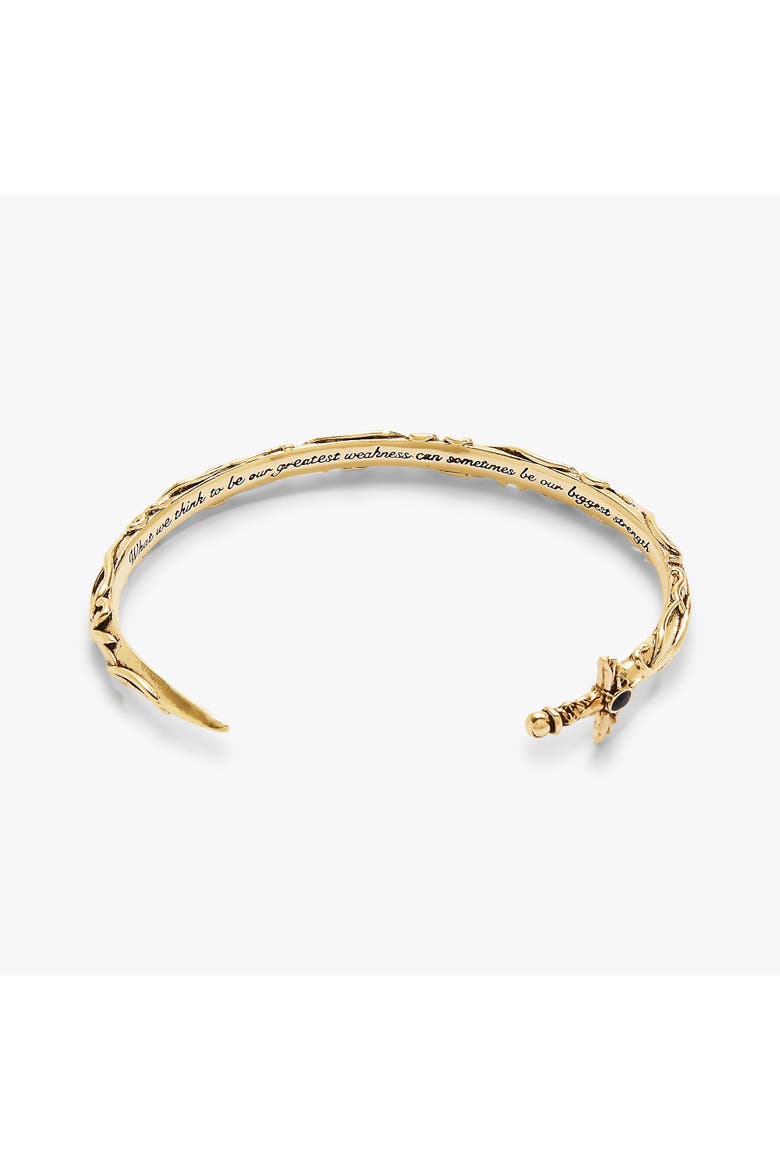 A Court of Thorns and Roses Illyrian Sword & Shadows Cuff, Alternate, color, Gold
