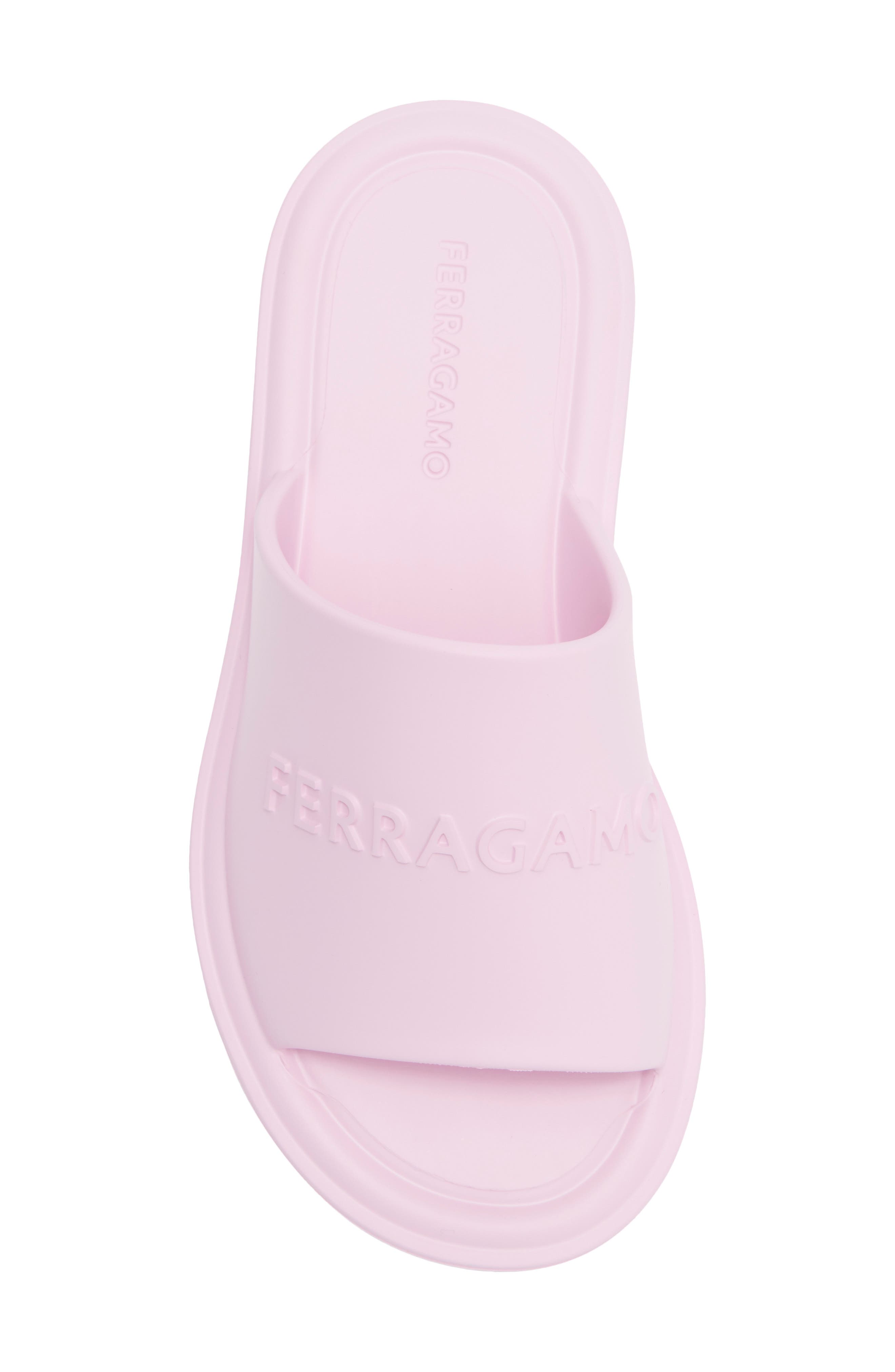 Giuneva Logo Slide Sandal, Alternate, color, PINK