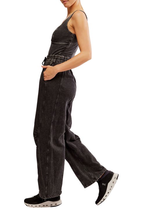 Fp Movement By Free People Fp Movement Inbound Stretch Cotton Jumpsuit In Brown