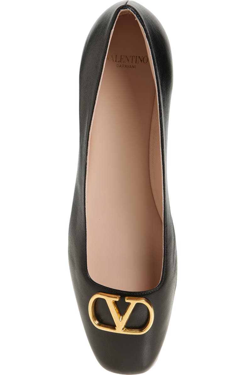 Valentino Garavani VLOGO Ballerina Flat, Alternate, color,
