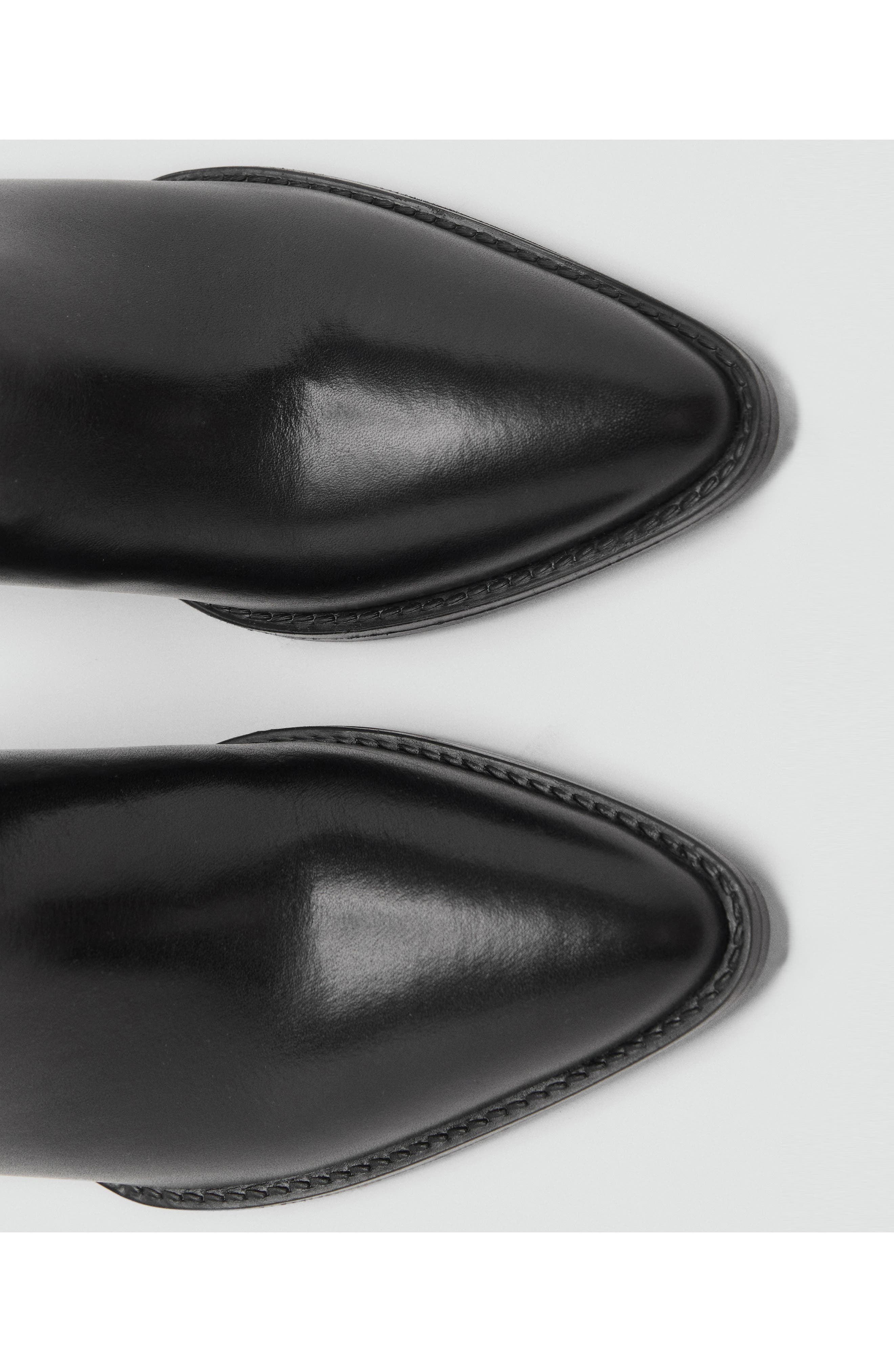 MANGO Lorrain Western Boot, Alternate, color, Black