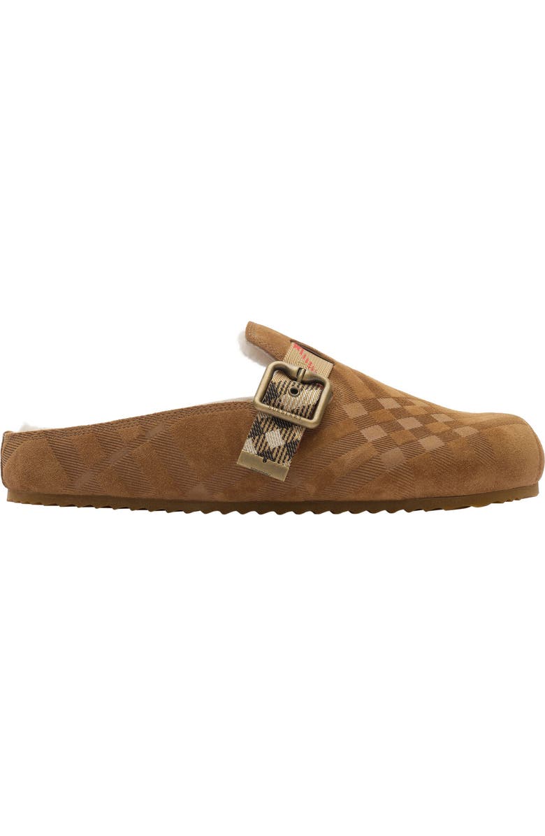 Burberry Urchin Genuine Shearling Mule, Main, color, Jute