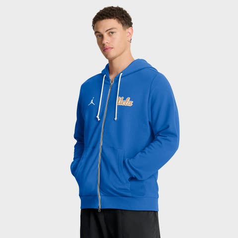 Men's Jordan Brand Blue UCLA Bruins 2025 Sideline Performance Full-Zip Hoodie