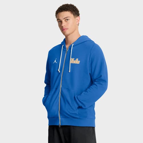 Jordan Brand Blue Ucla Bruins 2025 Sideline Performance Full-zip Hoodie