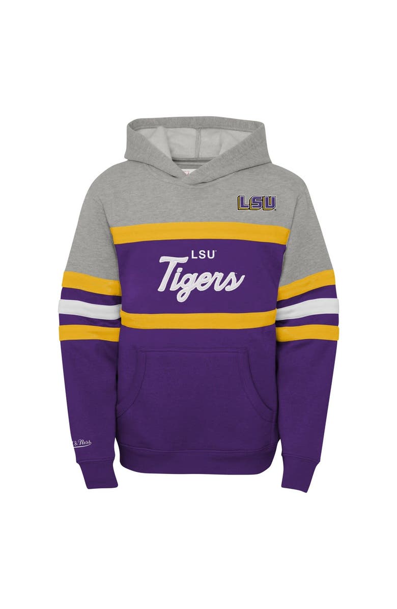 Mitchell & Ness Youth Mitchell & Ness  Purple LSU Tigers Head Coach Hoodie, Alternate, color, 