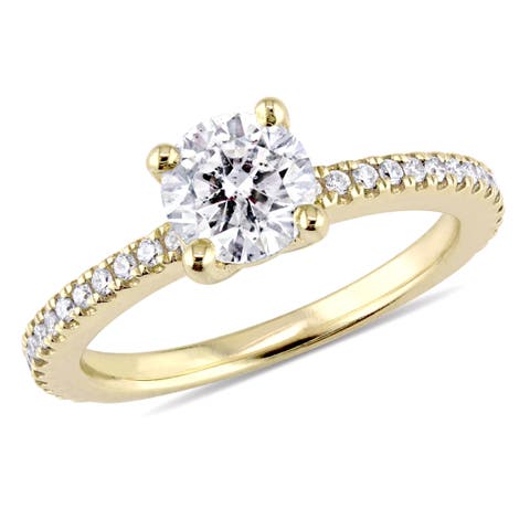 1-1/7 CTW Diamond Engagement Ring 14k