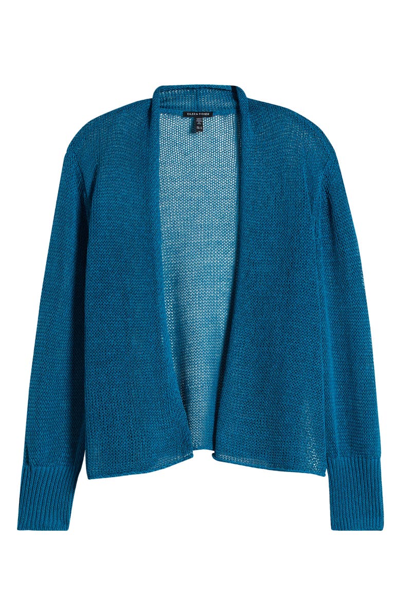 Eileen Fisher Organic Linen & Cotton Crop Cardigan, Main, color, 