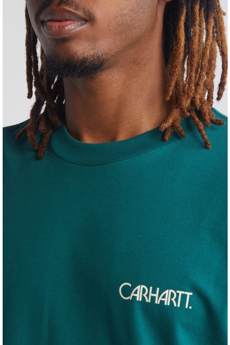 Soil Logo Graphic T-Shirt, Alternate, color, TEAL