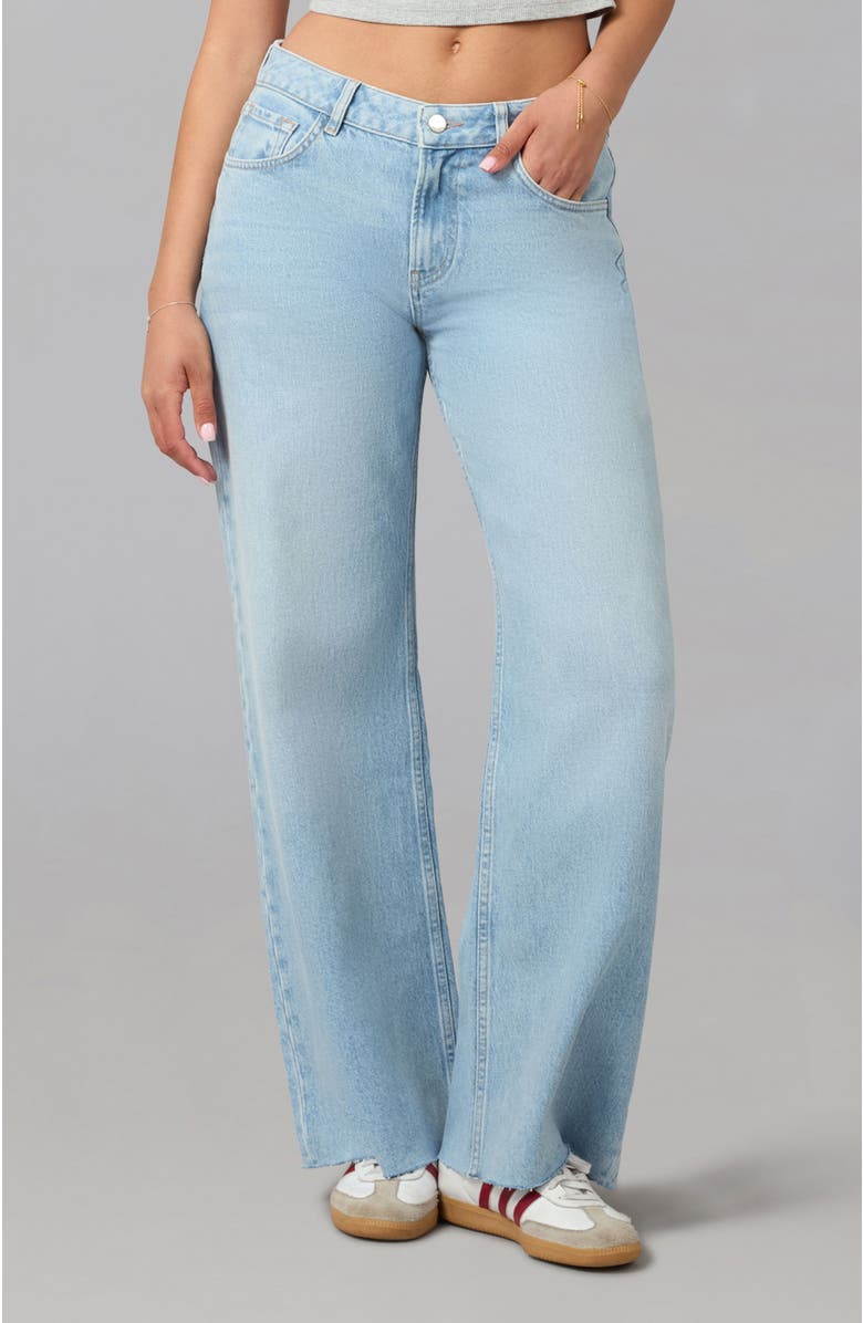 Lola Denim Colette High Rise Wide Leg Jeans, Main, color, Whimsy Blue