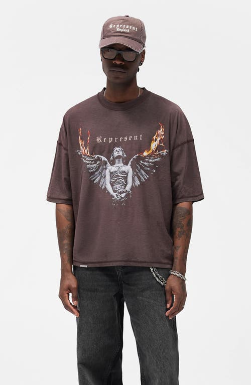 Represent Black Reversible Living Legacy Tour T-shirt In Brown