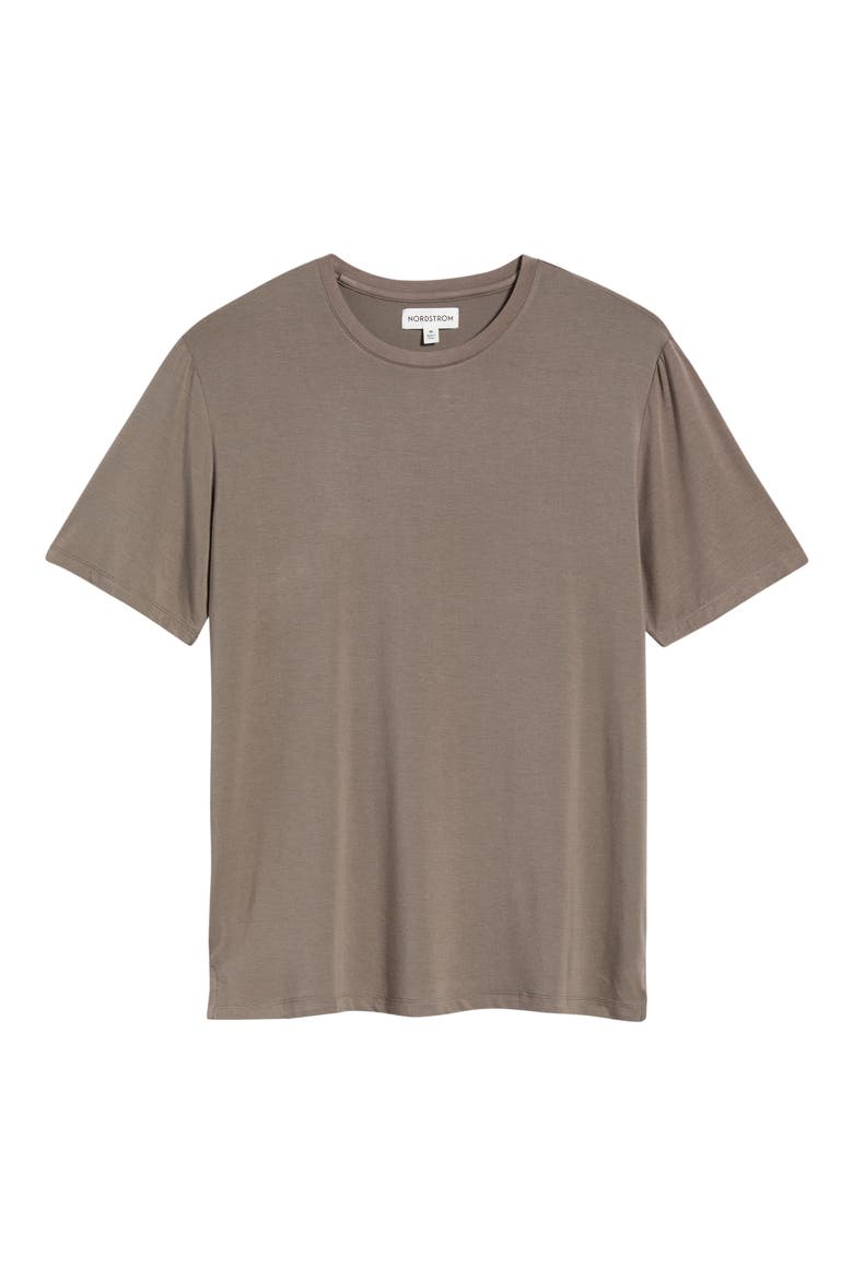 Moonlight Eco Stretch Modal Pajama T-Shirt, Alternate, color, BROWN FALCON