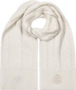 Lauren Ralph Lauren direct embroidery cable scarf