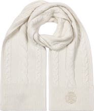 Lauren Ralph Lauren direct embroidery cable scarf