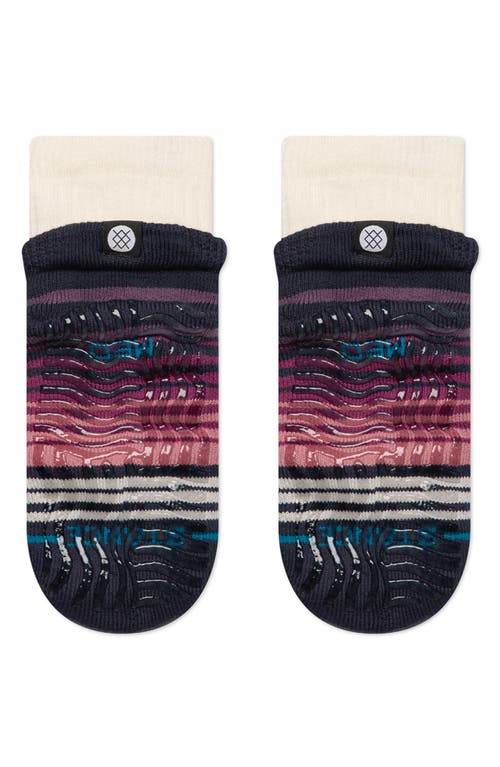 Stance Curren Cotton Blend Slipper Socks In Grape