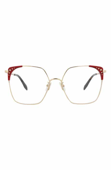 McQueen 56mm Square Optical Glasses