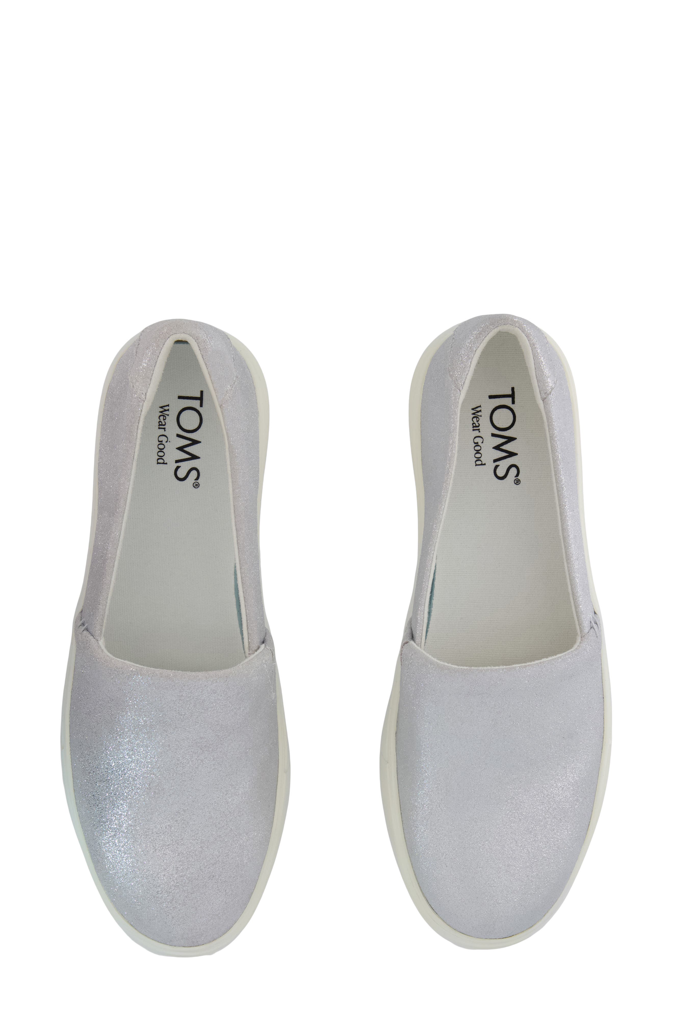 Kameron Leather Slip On Sneaker, Alternate, color, LIGHT GREY