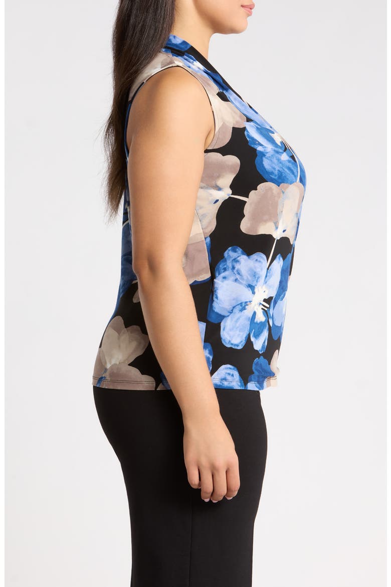 Faux Wrap Top, Alternate, color, DUTCH BLUE MULTI