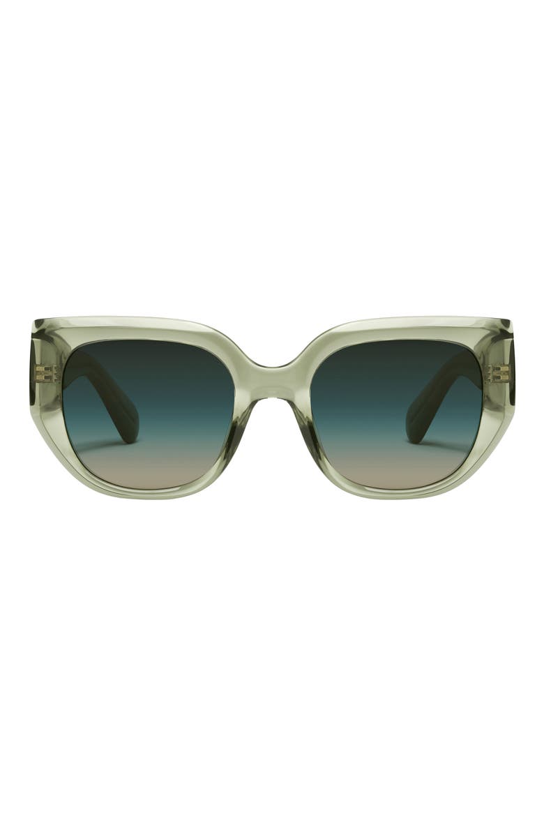 Busy Busy 47mm Small Square Sunglasses, Main, color, MOSS/ PALM TAUPE