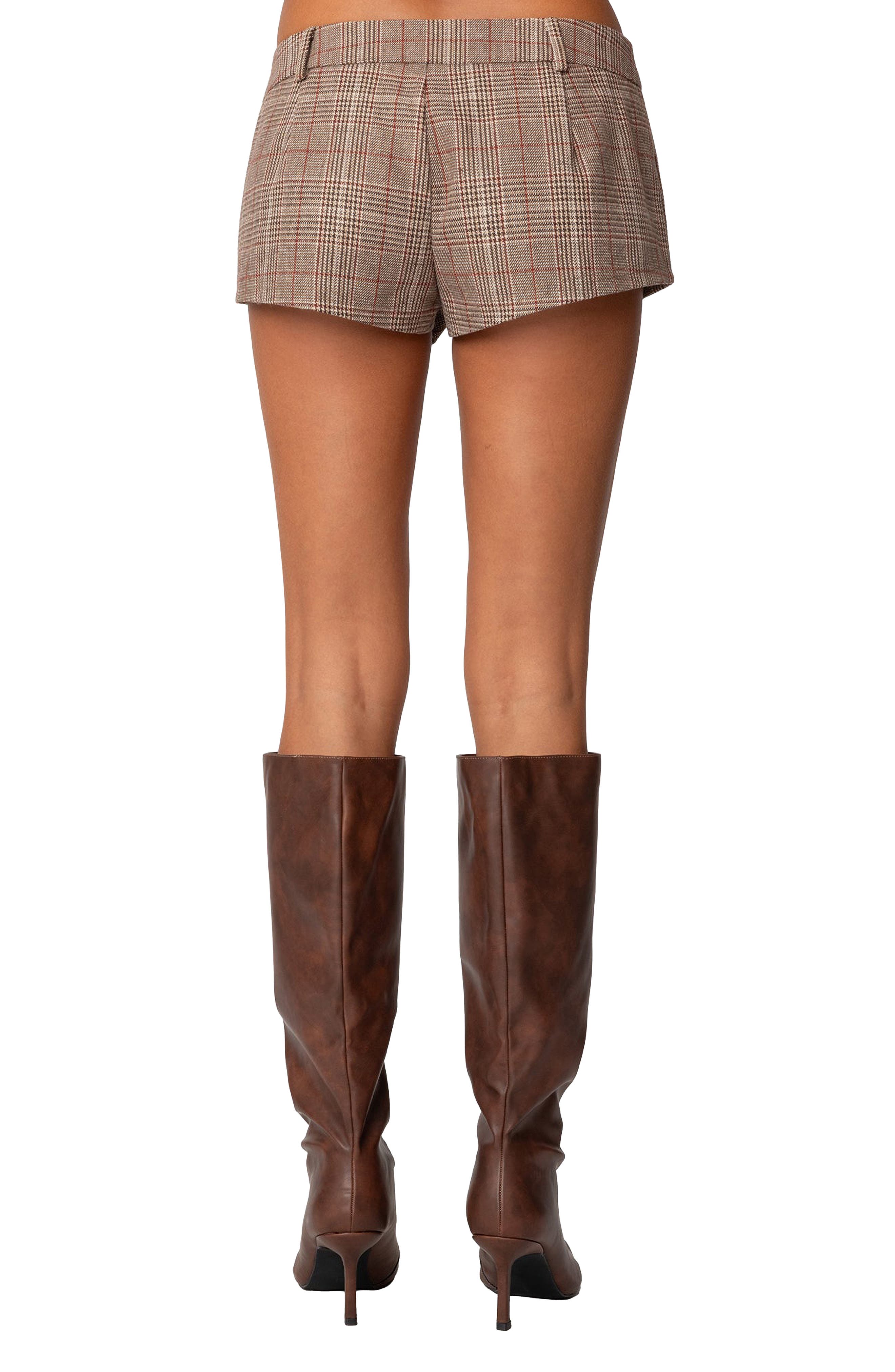 Phoeby Plaid Low Rise Shorts - image 2