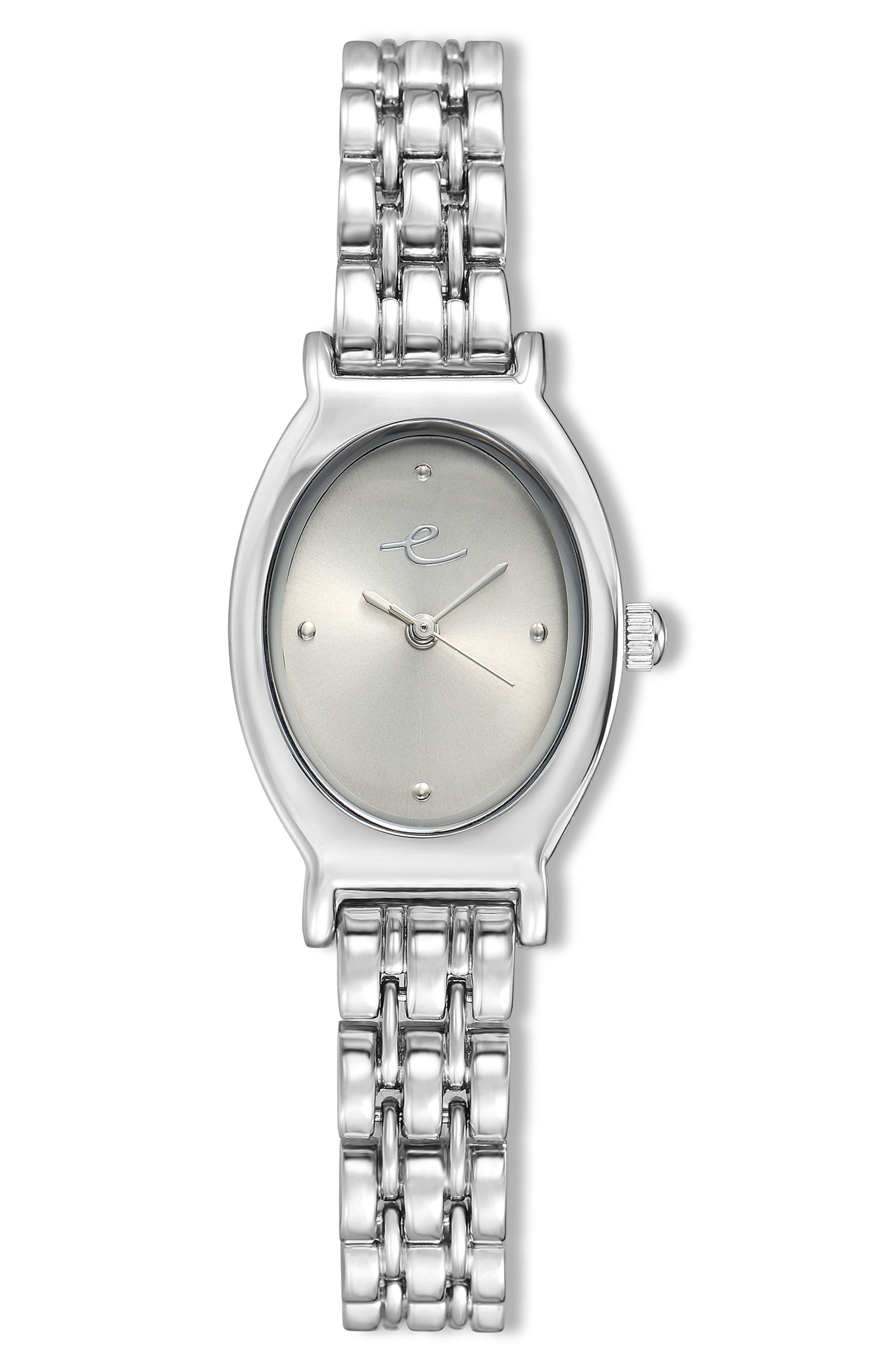 Ettika Classic Oval Dial Two-Tone Bracelet Watch