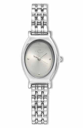 Ettika Classic Oval Dial Two-Tone Bracelet Watch
